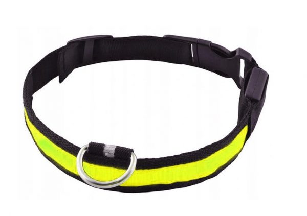 OBROŻA DLA PSA PSÓW LED ŚWIECĄCA 35-53 CM 3 KOLORY