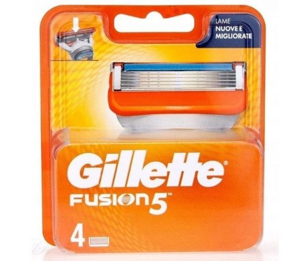 GILLETTE FUSION 4szt NOŻYKI OSTRZA WKŁADY ORYGINAŁ