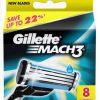 GILLETTE MACH 3 8SZT NOŻYKI OSTRZA WKŁADY ORYGINAŁ