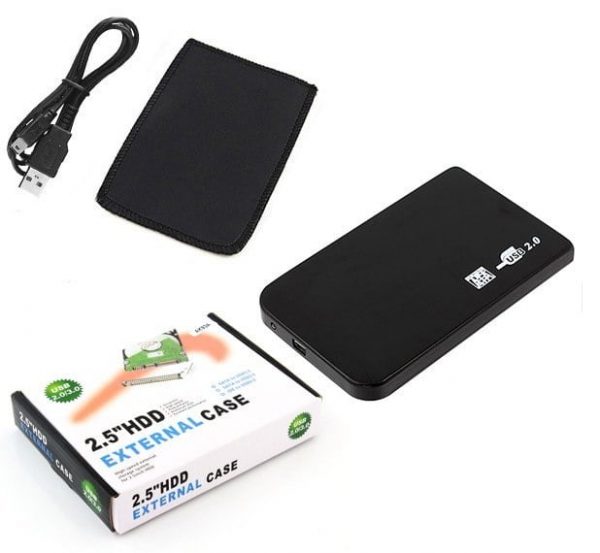 OBUDOWA DYSKU KIESZEŃ 2.5 USB SATA VAIO + ETUI ALU
