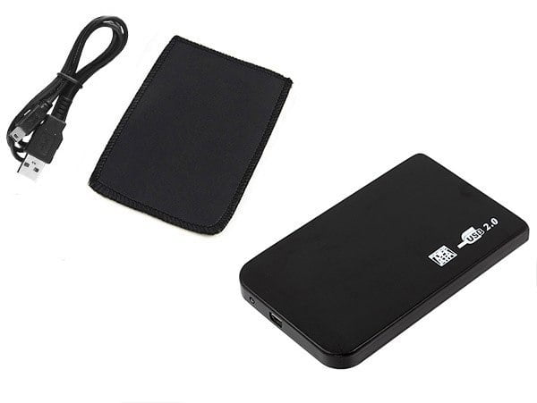 OBUDOWA DYSKU KIESZEŃ 2.5 USB SATA VAIO + ETUI ALU