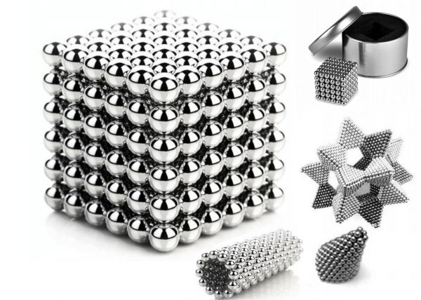 KULKI KLOCKI MAGNETYCZNE NEOCUBE 216szt. 5mm + BOX