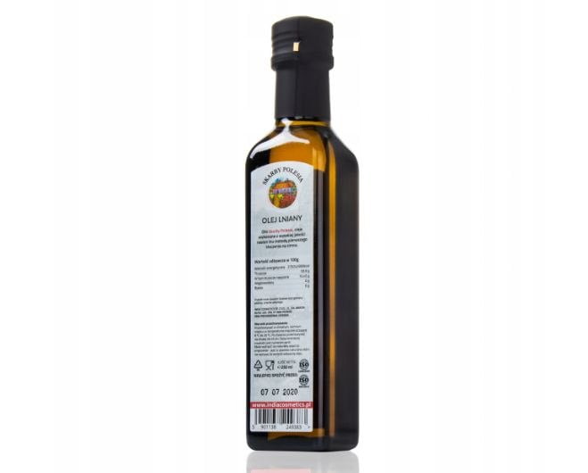 OLEJ LNIANY 250ML TŁOCZONY NA ZIMNO INDIA