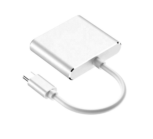 ADAPTER PRZEJŚCIÓWKA 3w1 HUB USB-C TYP-C HDMI 4K
