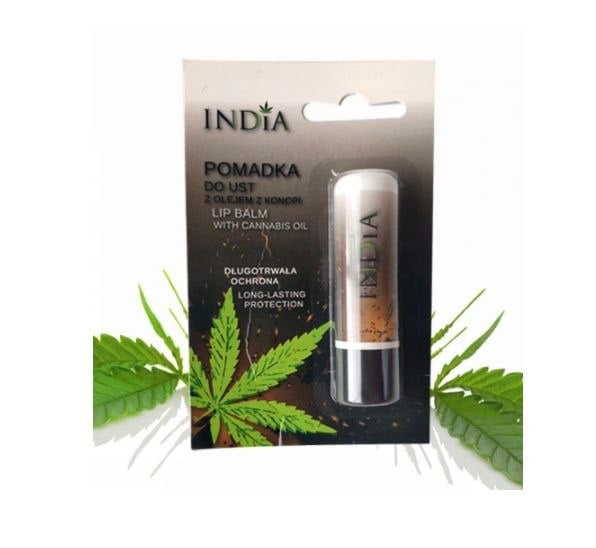 INDIA POMADKA OCHRONNA DO UST Z OLEJEM KONOPNYM