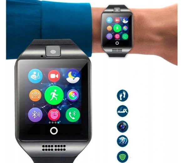 SMARTBAND SMARTWATCH Q18 ZEGAREK BAND SD KARTA SIM