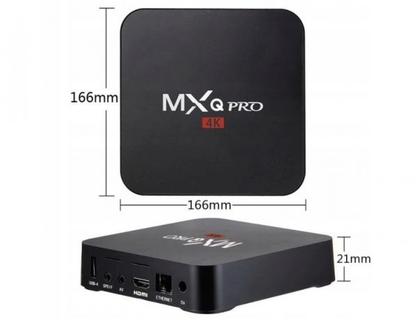 SMART TV BOX 8GB DEKODER MXQ PRO 4K ANDROID 7.1