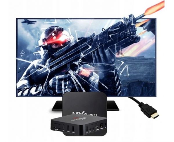 SMART TV BOX 8GB DEKODER MXQ PRO 4K ANDROID 7.1