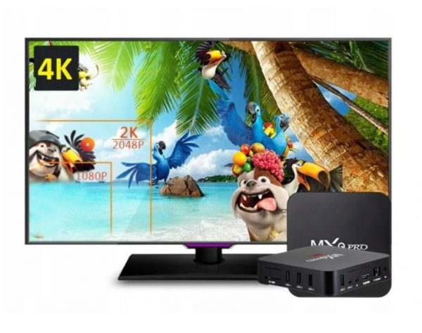SMART TV BOX 8GB DEKODER MXQ PRO 4K ANDROID 7.1