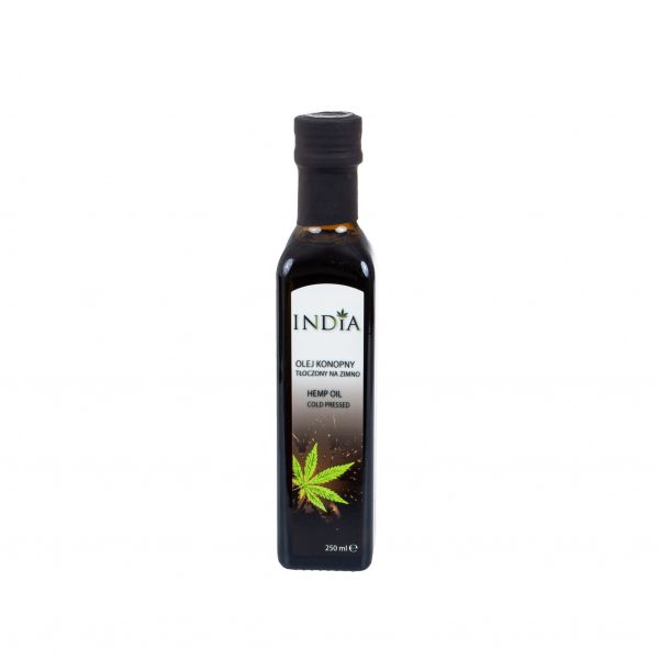 OLEJ KONOPNY NATURALNY 250 TŁOCZONY NA ZIMNO INDIA
