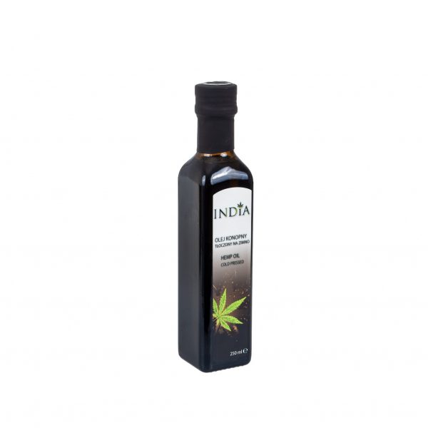 OLEJ KONOPNY NATURALNY 250 TŁOCZONY NA ZIMNO INDIA