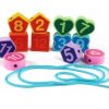 ZEGAR SORTER DREWNIANY KORALIKI DO NAWLEKANIA 2w1