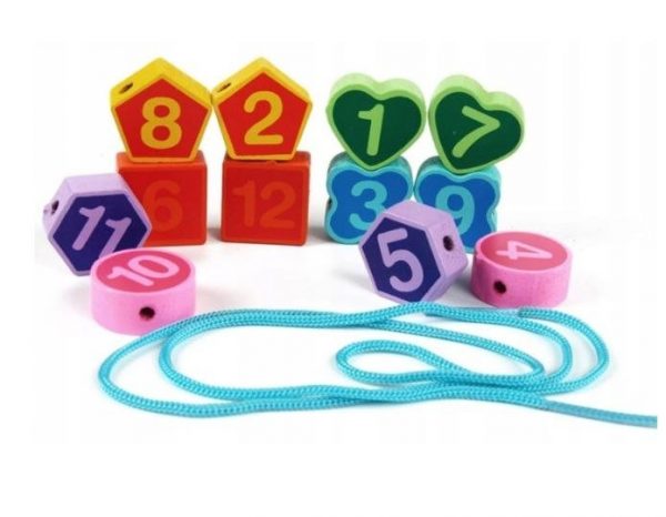 ZEGAR SORTER DREWNIANY KORALIKI DO NAWLEKANIA 2w1