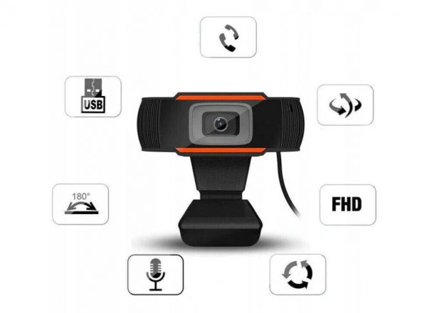 KAMERA INTERNETOWA PC 1080 KAMERKA HD MIKROFON