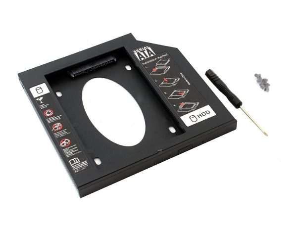 KIESZEŃ NA DRUGI DYSK RAMKA 2,5 HDD SSD SATA 12,7