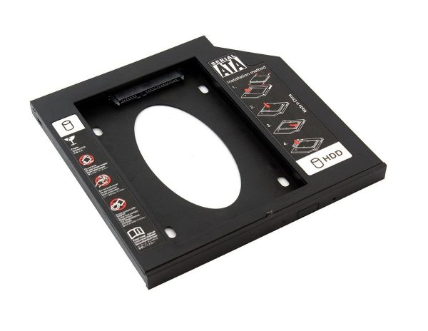 KIESZEŃ NA DRUGI DYSK RAMKA 2,5 HDD SSD SATA 12,7