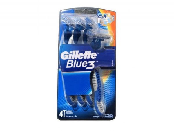 GILLETTE BLUE 3 MASZYNKA ZESTAW 4SZT 3xOSTRZA