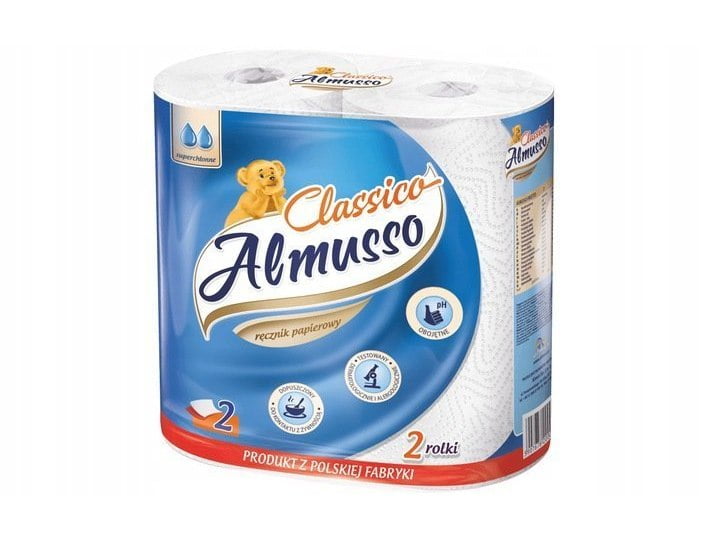 ALMUSSO CLASSICO RĘCZNIKI PAPIEROWE 2 ROLKI MIĘKKI