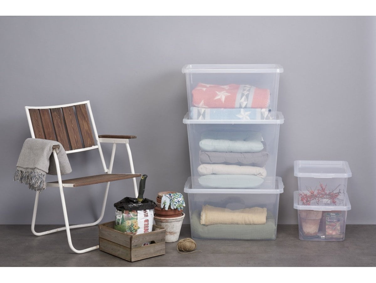 POJEMNIK Z POKRYWĄ BASIC BOX 15L DO PRZECHOWYWANIA