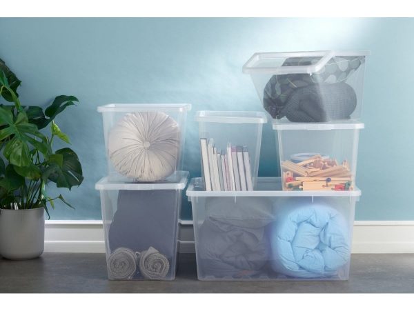 POJEMNIK Z POKRYWĄ BASIC BOX 52L DO PRZECHOWYWANIA