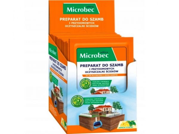 MICROBEC ULTRA BAKTERIA DO SZAMBA SASZETKI 18x 25g