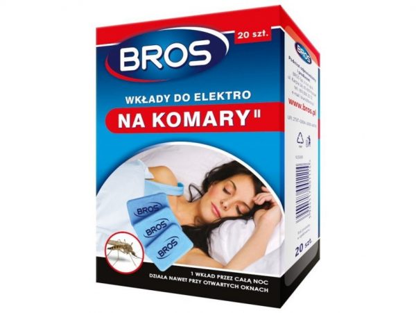 BROS WKŁADY DO ELEKTRO NA KOMARY 20SZT ODSTRASZACZ