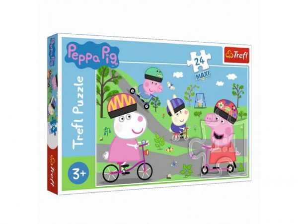 TREFL PUZZLE MAXI AKTYWNY DZIEŃ ŚWINKI PEPPY 24el.