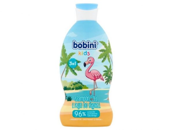 BOBINI ŻEL SZAMPON PŁYN DO KĄPIELI 3w1 330ML