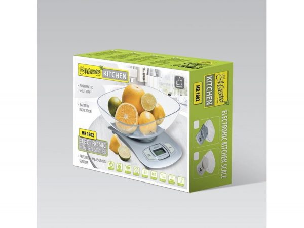 MAESTRO WAGA ELEKTRONICZNA KUCHENNA Z MISĄ 5KG