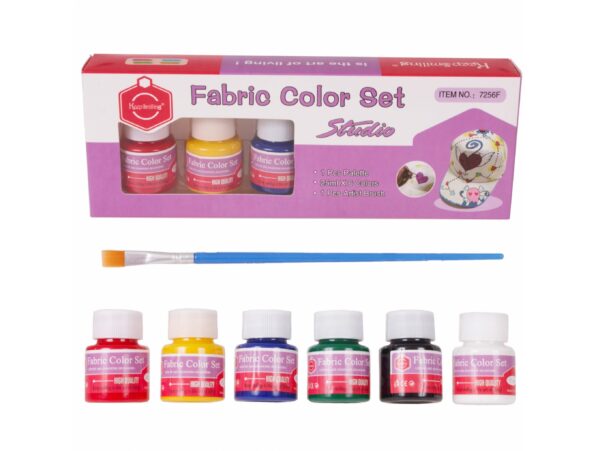 FARBY DO MALOWANIA TKANIN 6szt
