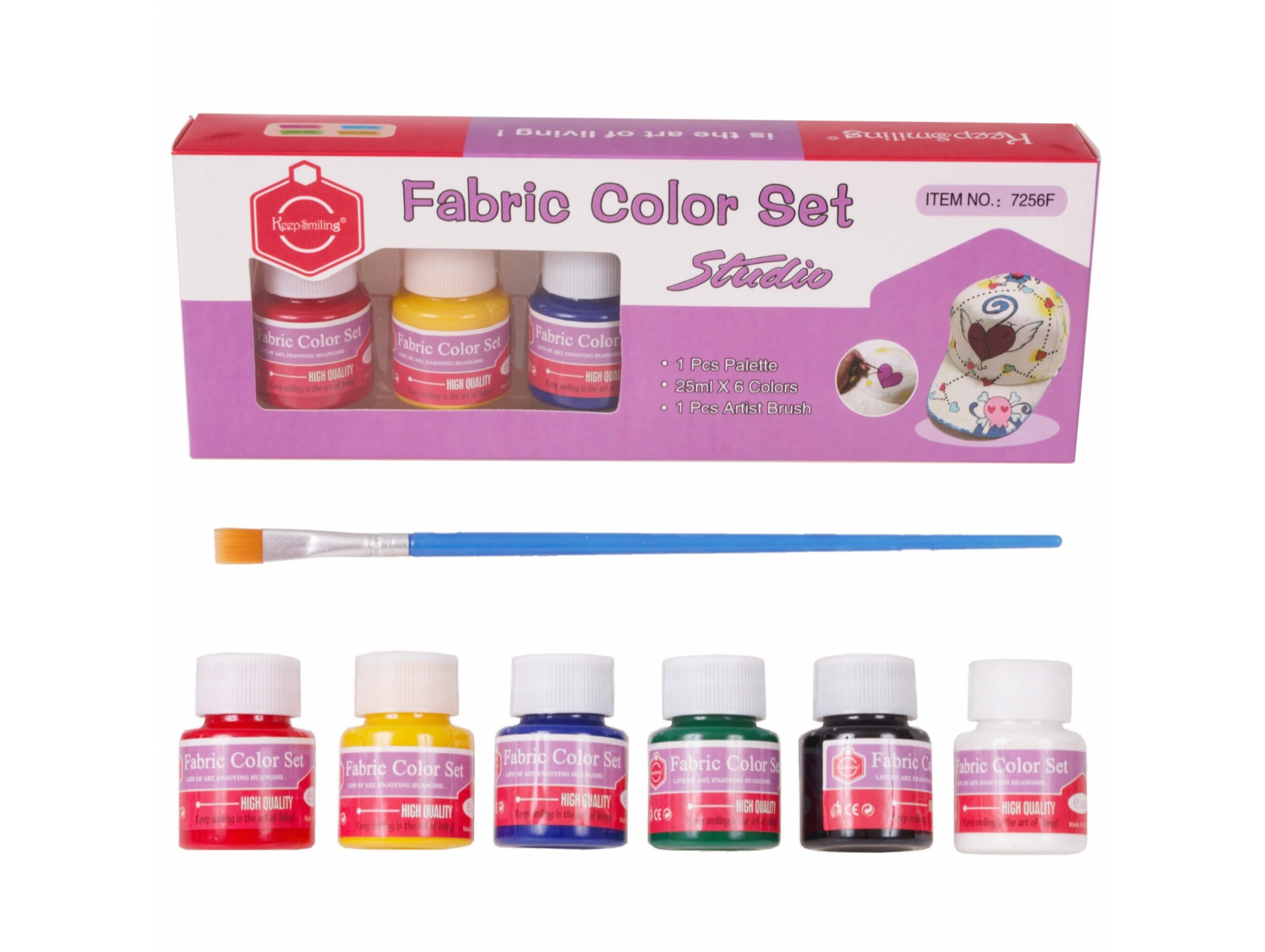 FARBY DO MALOWANIA TKANIN 6szt