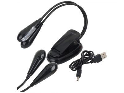 LAMPKA Z KLIPSEM 4 LED PODWÓJNA CZYTANIA NUT KLIPS