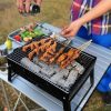 GRILL TURYSTYCZNY WĘGLOWY PRZENOŚNY SKŁADANY BBQ