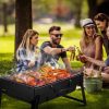 GRILL TURYSTYCZNY WĘGLOWY PRZENOŚNY SKŁADANY BBQ