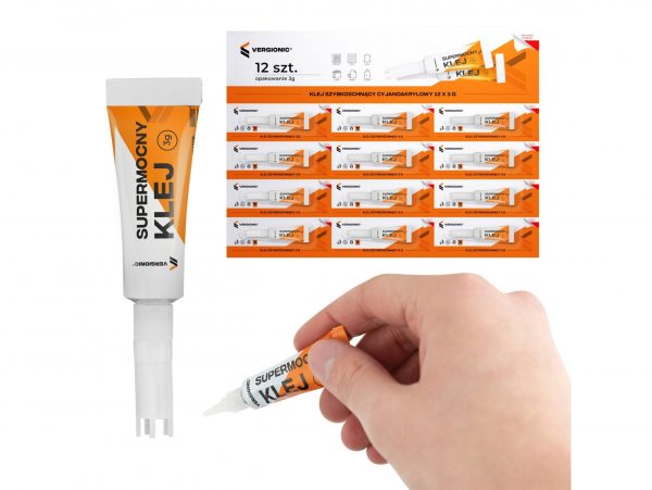 KLEJ SZYBKOSCHNĄCY 12x 3g VERGIONIC