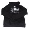 BLUZA PREMIUM Z KAPTUREM Z NADRUKIEM CZARNY S