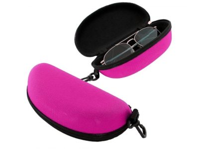 ETUI NA OKULARY TWARDE 17x8,5cm - różowe