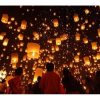 LAMPION SZCZĘŚCIA LATAJĄCY - pomarańczowy