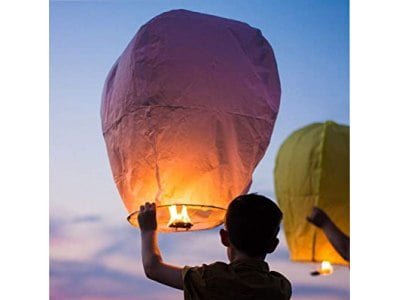 LAMPION SZCZĘŚCIA LATAJĄCY - różowy