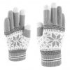 RĘKAWICZKI DOTYKOWE GWIAZDA - szare