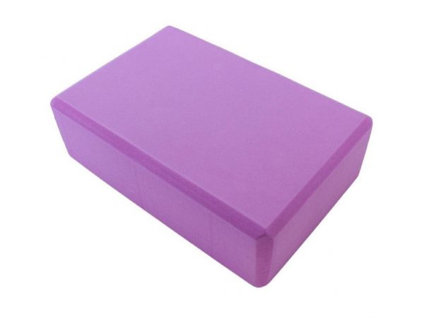 KOSTKA DO JOGI YOGI KLOCEK 23cm x 15cm x 7,5cm - fioletowy