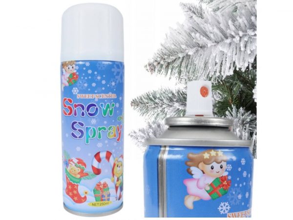 SZABLONY DO SZTUCZNEGO ŚNIEGU mikołaj/bałwan + SZTUCZNY ŚNIEG W SPRAYU BIAŁY