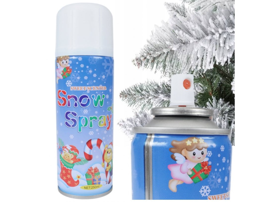 SZABLONY DO SZTUCZNEGO ŚNIEGU mikołaj/bałwan + SZTUCZNY ŚNIEG W SPRAYU BIAŁY