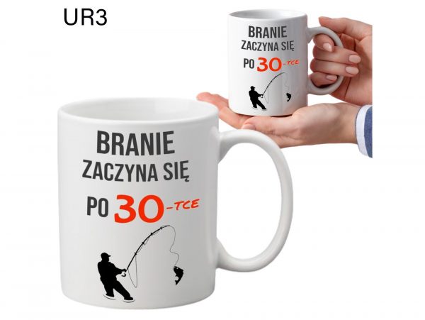 KUBEK DO SUBLIMACJI 330ML BIAŁY - Urodziny - grupa