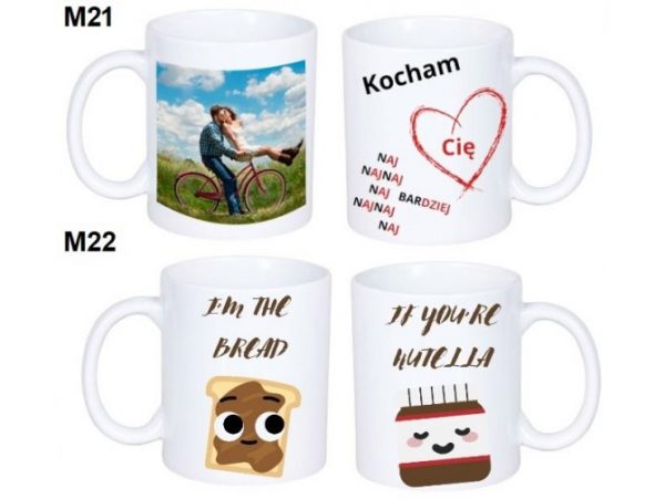 KUBEK DO SUBLIMACJI 330ML BIAŁY - Walentynki - grupa