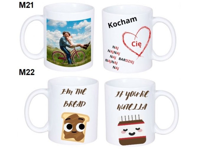 KUBEK DO SUBLIMACJI 330ML BIAŁY - Walentynki - grupa
