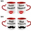 KUBEK DO SUBLIMACJI 330ML CZERWONY UCHWYT SERCE - grupa walentynki