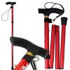 LASKA INWALIDZKA SKŁADANA 92cm - czerwony