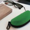 ETUI NA OKULARY TWARDE 17x8,5cm - zielony