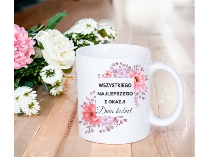 KUBEK DO SUBLIMACJI 330ML BIAŁY - Dzień Kobiet- grupa